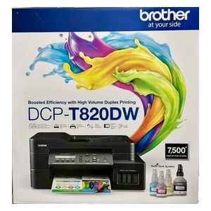  طابعة برذر نافثة للحبر الكل في واحد ملونة - T820DW - طباعة على الوجهين تلقائية - واي فاي - اسود 
