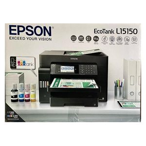  طابعة ايبسون نافثة للحبر الكل في واحد ملونة - L15150 - وحدة تغذية تلقائية للمستندات (ADF) - طباعة مزدوجة تلقائية - واي فاي - اسود 