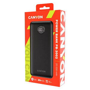  Canyon PB-2002 - 20000mah - Power Bank - Black 
