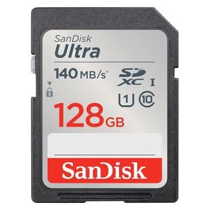 SanDisk SD Card - 128GB - Black