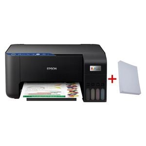  طابعة ملونة متعددة الوظائف ابيسون - L3252 - واي فاي - اسود + هدية بند ورق 