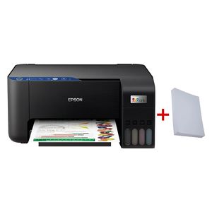  طابعة ملونة متعددة الوظائف ابيسون - L3252 - واي فاي - اسود + هدية بند ورق 