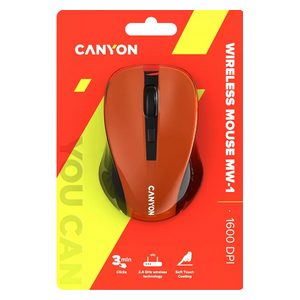  Canyon CM-1 - Wireless Mouse - Orange 