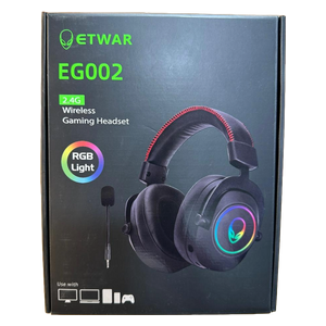  Gaming Headphone Over Ear ETWAR-EG002 - Black 