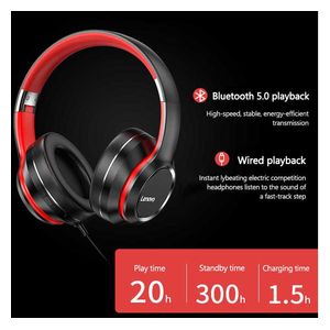  Lenovo HD200 - Bluetooth Headphone On Ear - Black 