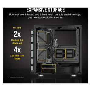  CORSAIR CC-9011188-WW - Mid-Tower ATX Smart Case - Black 