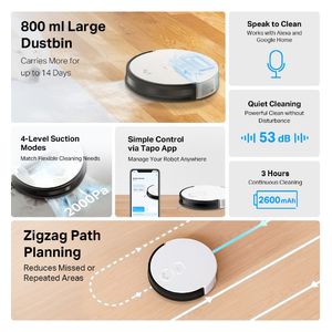  Tapo RV10 Lite - Robot Vacuum Cleaner - White 