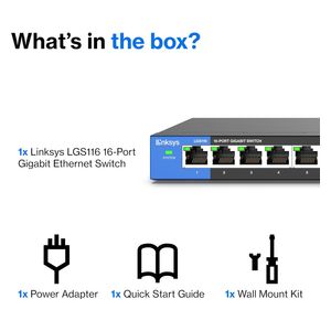  LINKSYS LGS116 - LAN Hub 