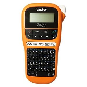  Brother PT-E110VP – Handheld Electrician Label Printer – Orange 