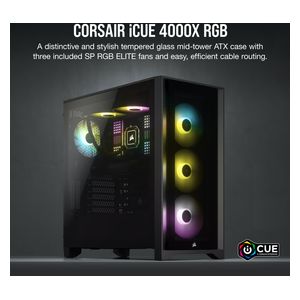  Corsair CC-9011204-WW - Computer Case Tempered Glass 