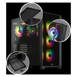  Corsair CC-9011204-WW - Computer Case Tempered Glass 
