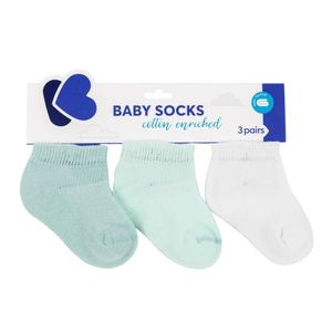  Kikka Boo Baby Summer Socks - 3 pieces - Mint 