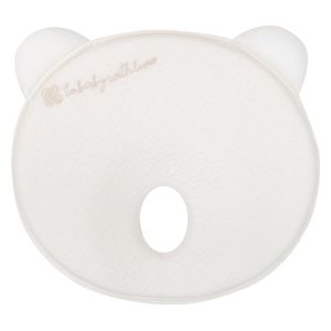 Kikka Boo Memory foam ergonomic pillow Bear Airknit - White
