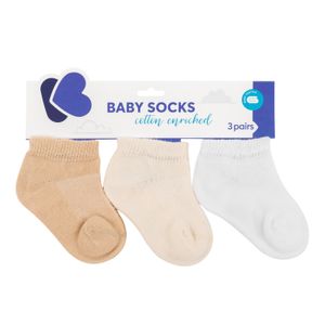  Kikka Boo Baby Summer Socks - 3 pieces - Beige 