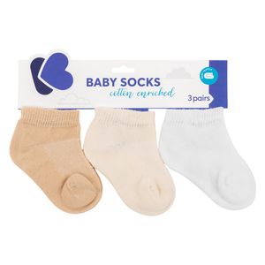  Kikka Boo Baby Summer Socks - 3 pieces - Beige 