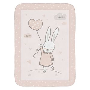 كيكا بوو بطانية أطفال شكل الارنب - 140 سم - وردي