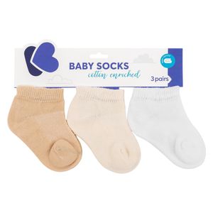 Kikka Boo Baby Summer Socks - 3 pieces - Beige