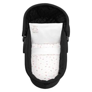 Kikka Boo Bedding set for carry cot 6pcs Hippo Dreams - Black