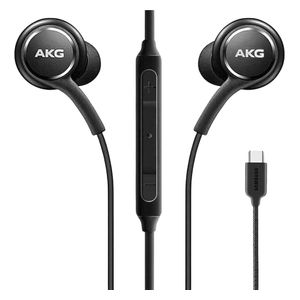  سماعة سلكية داخل الاذن سامسونج - AKG  - يو اس بي سي - 1.2 متر - اسود 