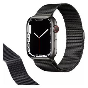  Infinity Tech Stainless Steel Band for Apple Watch - 38/40/41/42mm - Black 