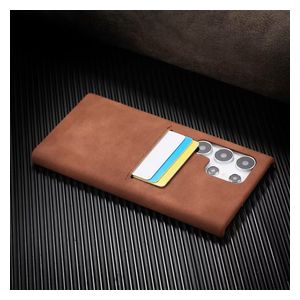  Fashion Case Mobile Cover For Samsung S23 Ultra - Brown 