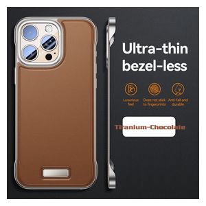  Fashion Case Mobile Cover For iPhone 16 Pro Max – Chocolate 