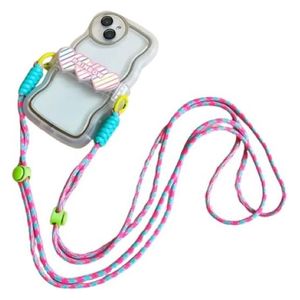  مشبك وحبل تعليق الموبايل فاشن كيس 
