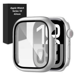  حافظة فاشن كيس لحماية ساعة آبل 10, 42 ملم - فضي 