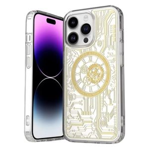  Fashion Case Mobile Cover For iPhone 14 Pro - Gold 