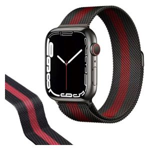  Infinity Tech Stainless Steel Band for Apple Watch - 42/44/45/46/49 - Black 