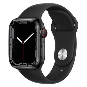  Infinity Tech Silicone Band for Apple Watch - 42/44/45/46/49mm - Black 