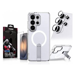  Fashion Case Protection Crystal Bundle - for Samsung Galaxy S26 Ultra - Transparent 