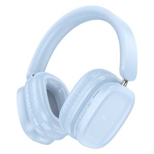 سماعة رأس لاسلكية هوكو - W51 - بطارية تعمل لمدة 46 ساعة - بلوتوث 5.3 - أزرق