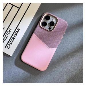  Fashion Case Mobile Cover For iPhone 16 Pro - Pink 