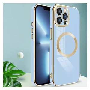  Fashion Case Mobile Cover For iPhone 14 Plus - Light Blue 