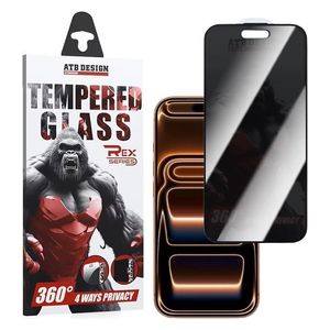  Infinity Tech Privacy Screen Protector for iPhone 17 Pro Max - Black 