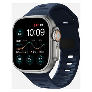  سوار انفنيتي تك سليكون لساعة آبل - 42/44/45/46/49 ملم 