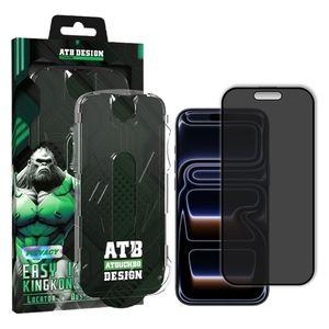  واقي شاشة الخصوصية انفنيتي تك لجهاز ايفون 17 برو - أسود 