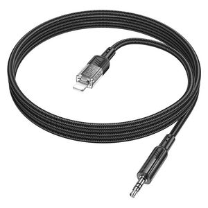  كيبل هوكو - لايتنغ إلى اوكس 3.5 ملم - 1.2 م - أسود 