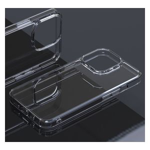 Fashion Case Mobile Cover For iPhone 15 Pro Max - Transparent 