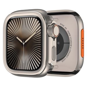  Fashion Case cover for Apple Watch 10, 46mm - Natural Titanium 