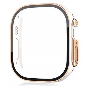  Fashion Case Apple Watch Protective Case - White 