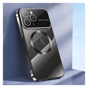  Fashion Case Mobile Cover For iPhone 15 Pro Max - Black 