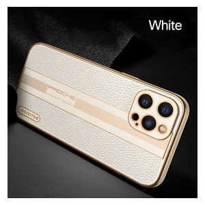  Fashion Case Mobile Cover For iPhone 12 Pro - White 