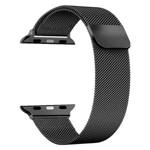  Infinity Tech Stainless Steel Band for Apple Watch - 42/44/45/46/49mm - Black 