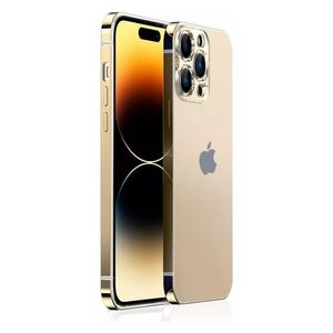  Fashion Case Mobile Cover For iPhone 14 Pro - Gold 