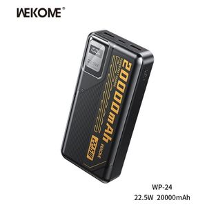 باور بانك ويكومي - شحن فائق السرعة - سعة 20000 مللي أمبير - تقنية 20 واط  - أسود