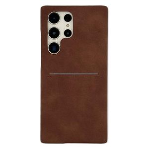  Fashion Case Mobile Cover For Samsung S24 Ultra - Brown 