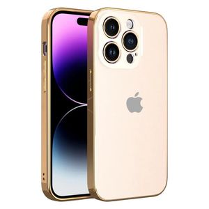  Fashion Case Mobile Cover For iPhone 14 Pro - Gold 