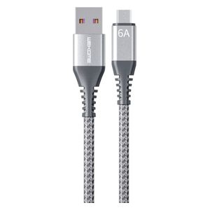  WEKOME USB to Micro USB Cable - 1m - 30 W - Gray 